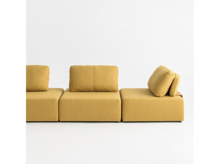 Coltar Puff Modular Personalizabil 300x200cm Stil Contemporan Tapiterie Stofa sau Piele [18]