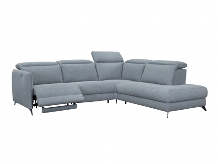 Coltar cu Recliner Hammington Modular Personalizabil 305x250cm Cadru Lemn Masiv Stil Scandinav Tapiterie Stofa sau Piele [1]