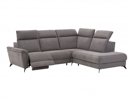 Coltare & Chaiselong - Coltar cu Recliner Live Modular Personalizabil 271x249cm Cadru Lemn Masiv Stil Scandinav Tapiterie Stofa sau Piele