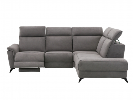 Coltar cu Recliner Live Modular Personalizabil 271x249cm Cadru Lemn Masiv Stil Scandinav Tapiterie Stofa sau Piele [4]