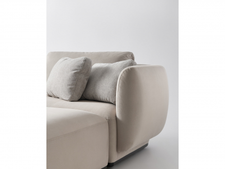 Coltar cu Sezlong Smooth Modular Personalizabil 411x216cm Stil Contemporan Cadru Lemn Masiv Tapiterie Stofa sau Piele [7]