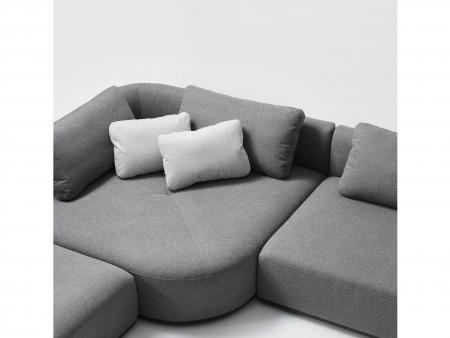 Coltar Smooth Modular Personalizabil 411x275cm Stil Contemporan Cadru Lemn Masiv Tapiterie Stofa sau Piele [8]