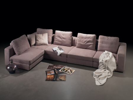 Coltar Soho Modular Personalizabil 335x210cm Stil Contemporan Cadru Lemn Masiv Tapiterie Stofa sau Piele [1]