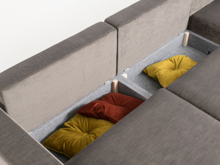 Coltar Tuffy Modular Extensibil Personalizabil 300x200cm cu Spatiu de Depozitare Stil Contemporan Tapiterie Stofa [2]