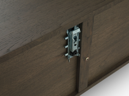 Comoda TV 1 usa 2 sertare Treviso 197cm, lemn de stejar, picioare metalice, feronerie cu amortizare, multiple finisaje disponibile, stil contemporan [18]