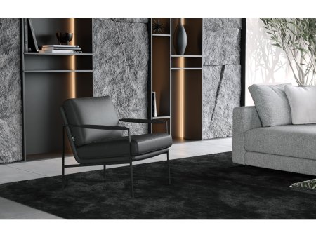 Demifotoliu modern Grey Metal, personalizabil, cadru otel, tapiterie stofa sau piele, stil Contemporan [6]