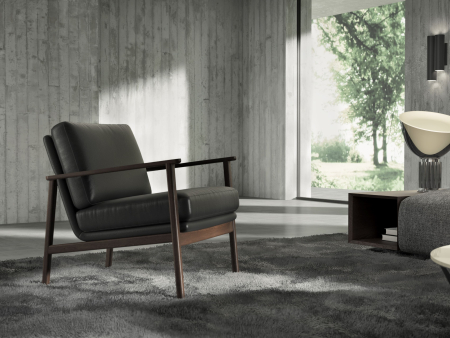 Demifotoliu modern Grey Wood, personalizabil, cadru lemn masiv, tapiterie stofa sau piele, stil Contemporan [1]
