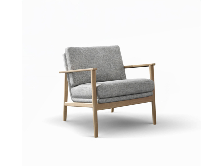Fotolii si Demifotolii - Demifotoliu modern Grey Wood, personalizabil, cadru lemn masiv, tapiterie stofa sau piele, stil Contemporan