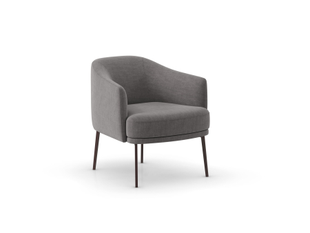 Fotolii si Demifotolii - Demifotoliu modern Lenox H, personalizabil, cadru lemn, tapiterie stofa sau piele, stil Contemporan