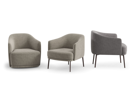 Demifotoliu modern Lenox, personalizabil, cadru lemn, tapiterie stofa sau piele, stil Contemporan [8]