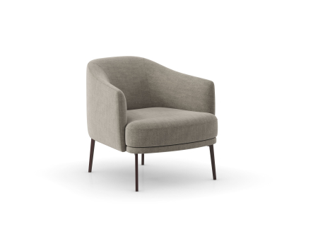 Fotolii si Demifotolii - Demifotoliu modern Lenox, personalizabil, cadru lemn, tapiterie stofa sau piele, stil Contemporan