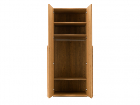 Dressing modular Rigo B 90cm, dotat cu polite si bara de haine, lemn de stejar, feronerie cu amortizare, multiple finisaje disponibile, stil contemporan [7]