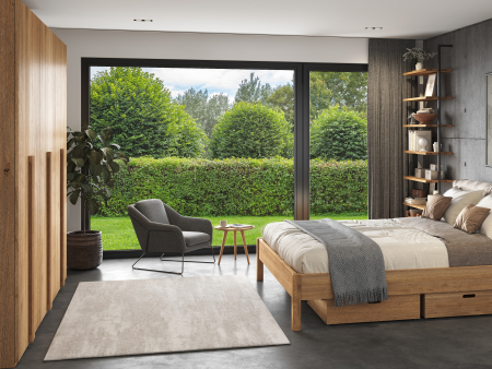 Dressing modular Rigo D 90cm, dotat cu polite si bara de haine, lemn de stejar, feronerie cu amortizare, multiple finisaje disponibile, stil contemporan [8]