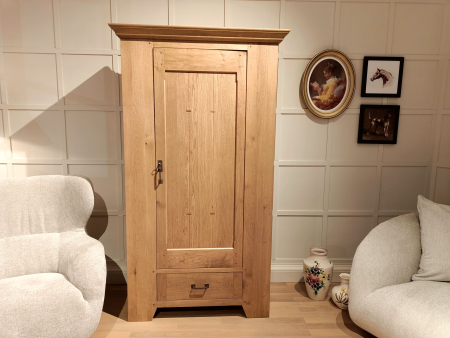 Dulap 3 usi 1 sertar Hunters 112cm, lemn masiv, finisaj Castle Oak, stil rustic [3]