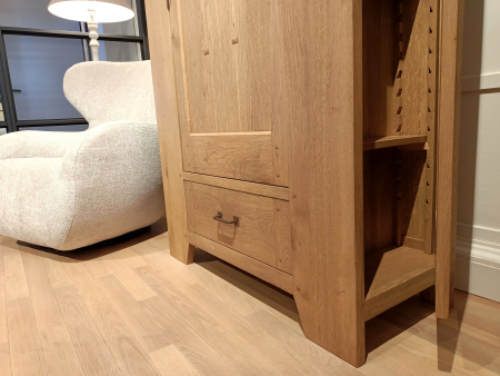 Dulap 3 usi 1 sertar Hunters 112cm, lemn masiv, finisaj Castle Oak, stil rustic [9]