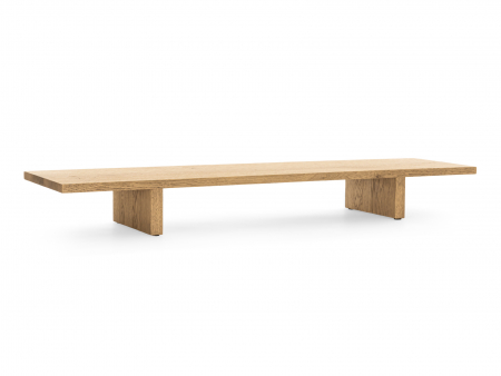 Branduri - Etajera de birou Atlas 105cm, lemn masiv de stejar, cu picioruse reglabile, multiple finisaje disponibile, stil minimalist
