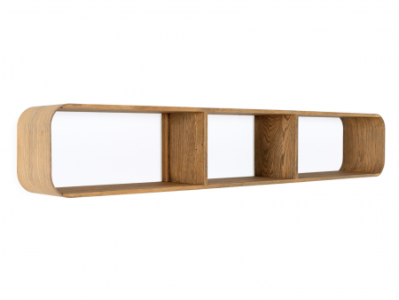 Etajera de perete Soho 140cm, lemn masiv de stejar, multiple finisaje disponibile, stil contemporan [4]