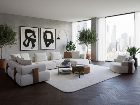 Fotoliu modern Ray XL, personalizabil, cadru lemn masiv, tapiterie stofa, stil Contemporan [3]