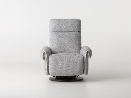 Fotoliu Modern Rotativ cu Recliner Ardea Personalizabil Stil Contemporan Cadru Lemn Masiv Tapiterie Stofa sau Piele [18]