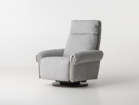 Fotoliu Modern Rotativ cu Recliner Ardea Personalizabil Stil Contemporan Cadru Lemn Masiv Tapiterie Stofa sau Piele [17]