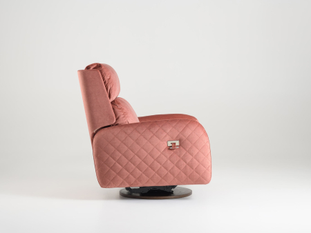 Fotoliu Modern Rotativ cu Recliner Corso Personalizabil Stil Contemporan Cadru Lemn Masiv Tapiterie Stofa sau Piele [11]
