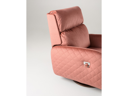 Fotoliu Modern Rotativ cu Recliner Corso Personalizabil Stil Contemporan Cadru Lemn Masiv Tapiterie Stofa sau Piele [12]