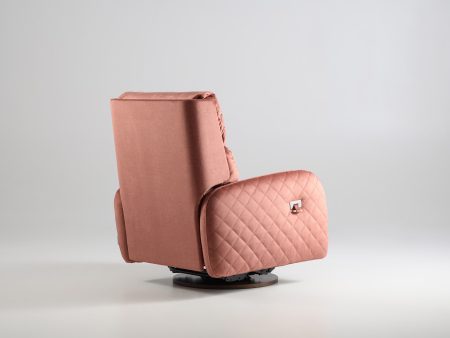 Fotoliu Modern Rotativ cu Recliner Corso Personalizabil Stil Contemporan Cadru Lemn Masiv Tapiterie Stofa sau Piele [6]