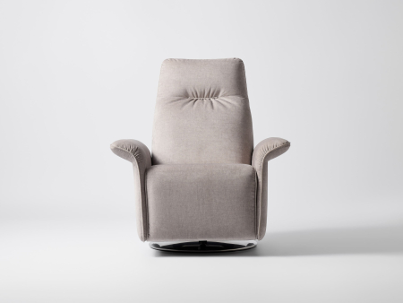 Fotoliu Modern Rotativ cu Recliner Voyage Personalizabil Stil Contemporan Cadru Lemn Masiv Tapiterie Stofa sau Piele [6]