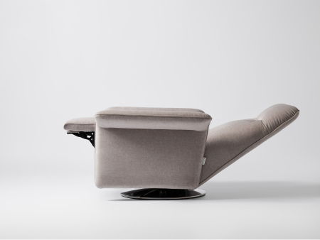 Fotoliu Modern Rotativ cu Recliner Voyage Personalizabil Stil Contemporan Cadru Lemn Masiv Tapiterie Stofa sau Piele [1]