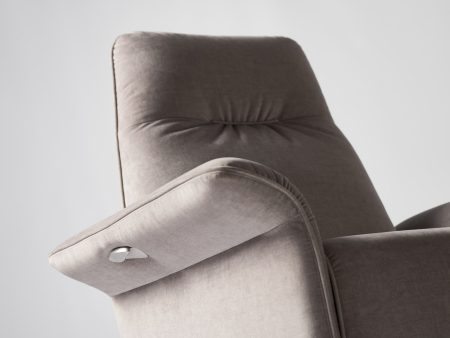 Fotoliu Modern Rotativ cu Recliner Voyage Personalizabil Stil Contemporan Cadru Lemn Masiv Tapiterie Stofa sau Piele [7]