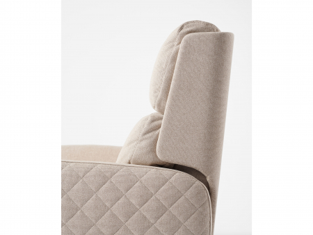 Fotoliu Modern Rotativ cu Recliner Corso Personalizabil Stil Contemporan Cadru Lemn Masiv Tapiterie Stofa sau Piele [16]