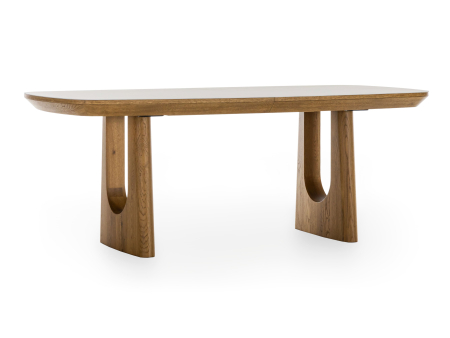 Masa dining Galla, personalizabila, 160x90cm sau 200x100cm, lemn de stejar, ceramica, multiple finisaje disponibile, stil japandi [12]