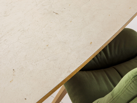 Masa dining Galla, personalizabila, 160x90cm sau 200x100cm, lemn de stejar, ceramica, multiple finisaje disponibile, stil japandi [10]