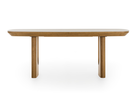 Masa dining Galla, personalizabila, 160x90cm sau 200x100cm, lemn de stejar, ceramica, multiple finisaje disponibile, stil japandi [11]