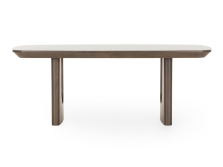 Masa dining Galla, personalizabila, 160x90cm sau 200x100cm, lemn de stejar, ceramica, multiple finisaje disponibile, stil japandi [3]