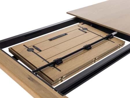 Masa extensibila Bono, personalizabila, dimensiuni variate, lemn de stejar, ceramica, multiple finisaje disponibile, stil minimalist [8]