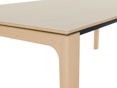 Masa extensibila Bono, personalizabila, dimensiuni variate, lemn de stejar, ceramica, multiple finisaje disponibile, stil minimalist [28]