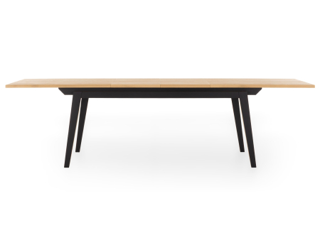 Masa extensibila Corail, lemn masiv de stejar si panel furniruit, finisaj 353, stil industrial [15]