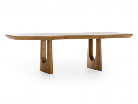 Masa extensibila Galla, personalizabila, dimensiuni variate, lemn de stejar, ceramica, multiple finisaje disponibile, stil japandi [21]