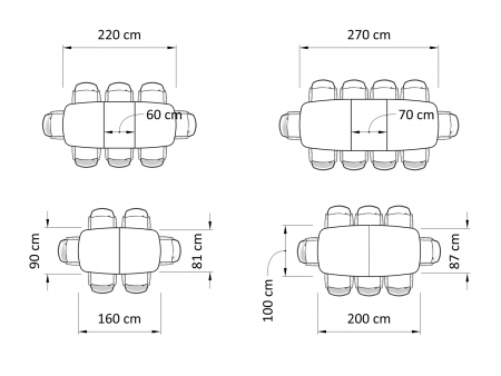 Masa extensibila Galla, personalizabila, dimensiuni variate, lemn de stejar, ceramica, multiple finisaje disponibile, stil japandi [4]