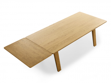 Masa extensibila Linea A+, dimensiuni variate, lemn masiv de stejar, panel furniruit si otel, mutiple finisaje disponibile, stil contemporan [15]