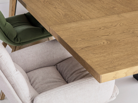 Masa extensibila Linea A, dimensiuni variate, lemn masiv de stejar, panel furniruit si otel, mutiple finisaje disponibile, stil contemporan [18]