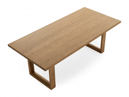 Masa extensibila Linea U, dimensiuni variate, lemn masiv de stejar, panel furniruit si otel, mutiple finisaje disponibile, stil japandi [18]