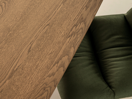 Masa extensibila ovalizata Rimini, dimensiuni variate, lemn masiv de stejar si panel furniruit, mutiple finisaje disponibile, stil japandi [9]
