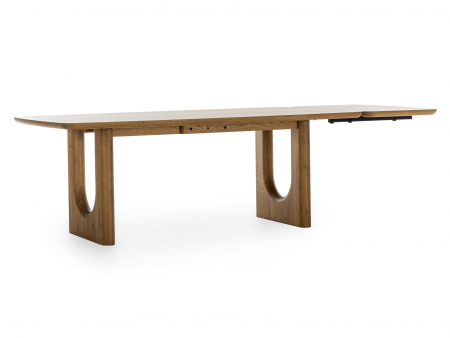 Masa extensibila ovalizata Rimini, dimensiuni variate, lemn masiv de stejar si panel furniruit, mutiple finisaje disponibile, stil japandi [16]