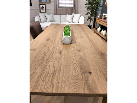 Masa lemn masiv stejar Cult 220cm, multiple finisaje disponibile, stil rustic [8]