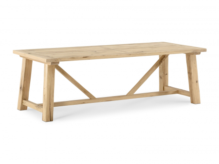 Masa dreptunghiulara Lombardy 240cm, lemn masiv de stejar, mutiple finisaje disponibile, stil rustic [10]