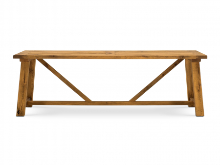 Masa dreptunghiulara Lombardy 240cm, lemn masiv de stejar, mutiple finisaje disponibile, stil rustic [6]