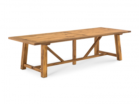 Masa dreptunghiulara Lombardy 300cm, lemn masiv de stejar, mutiple finisaje disponibile, stil rustic [3]
