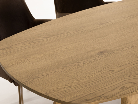 Masa ovalizata Surf Home 220cm (A), lemn de stejar, finisaj Castle Oak, stil contemporan SALE [8]